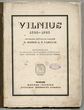 Vilnius 1323 –1923