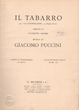 Gaidos. Operos „Skraistė“ (Il Tabarro) klavyras