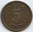 Lietuva. 5 centai. 1936 m.