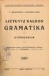 Lietuvių kalbos gramatika