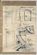 J. Vilimo kėdės detalės, interjero fragmento ir J. Pleikio durų bei prieklėčio pastogės piešinio vaizdas, p. 161