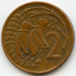 Naujoji Zelandija, 2 centai, 1972 m.
