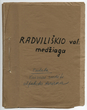 Radviliškio valsčiaus etnografinės medžiagos titulinis lapas, p. 2