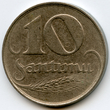 Latvija. 10 santimų, 1922 m.
