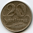 Latvija. 20 santimų, 1922 m.
