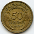 Prancūzija, 50 centimų, 1931 m.