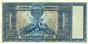 1000 litų. 1924 m. Lietuva