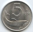Italija, 5 liros, 1996 m.