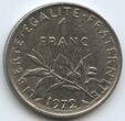 Prancūzija, 1 frankas, 1972 m.