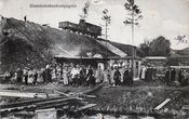 O. Cygleris. Geležinkelio statyba vokiečių okupuotoje teritorijoje. ~1915–1916 m. Atviruko aversas