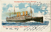 Gruss von Bord des Schnelldampfers „Kaiser Wilhelm II“ (Linkėjimai iš greitojo garlaivio „Kaiser Wilhelm II“)