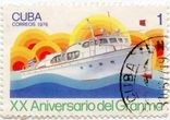 Kubos pašto ženklas „XX aniversario del „Granma“