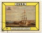 Kubos pašto ženklas „Correos Maritimos (Diorama)“