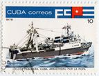 Kubos pašto ženklas „Arrastrero por la popa“