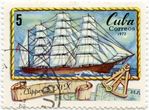 Kubos pašto ženklas „Clipper s. XIX“