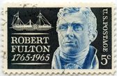JAV pašto ženklas „Robert Fulton 1795–1965“