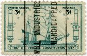JAV pašto ženklas „Frigate „Constitution“