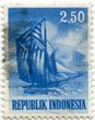 Indonezijos standartinis 2,5 rupijų pašto ženklas