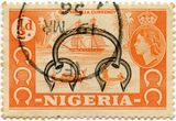 Nigerijos kolonijos (Britų imperija) pašto ženklas „Old Manilla Currency“