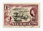 Nigerijos kolonijos (Britų imperija) pašto ženklas „Timber“
