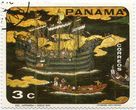 Panamos pašto ženklas „Esc. japonesa siglo XVII“