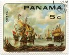 Panamos oro pašto ženklas „W. van de Velde 1633–1707“