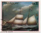 Paragvajaus pašto ženklas „El Bergantin „Katharina von Blankese“