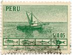 Peru standartinis pašto ženklas „Industria pesquera“