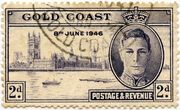 Aukso Kranto kolonijos (Britų imperija) 2 pensų proginis pašto ženklas