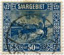Saro srities 50 sentimų standartinis pašto ženklas