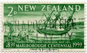 Naujosios Zelandijos pašto ženklas „Careening „Endeavour“