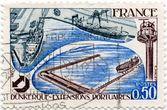 Prancūzijos pašto ženklas „Dunkerque extensions portuaires“