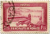 Monako 1,25 franko standartinis pašto ženklas