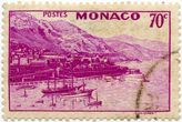 Monako 70 santimų standartinis pašto ženklas