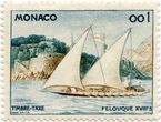 Monako pašto priemokos ženklas „Felouque XVIII s“