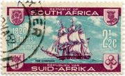 Pietų Afrikos Respublikos pašto ženklas „The Chapman“. 1820 settlers' monument“