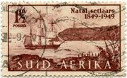 Pietų Afrikos Respublikos pašto ženklas „Natal–setlaars 1849–1949“