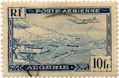 Alžyro kolonijos (Prancūzijos imperija) 10 frankų oro pašto ženklas