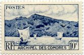 Komorų (Prancūzijos imperija) 10 sentimų standartinis pašto ženklas