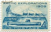 JAV pašto ženklas „Arctic Explorations 1909–1959“