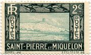 Sen Pjero ir Mikelono 2 sentimų standartinis pašto ženklas