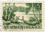 Suomijos 5 markių standartinis pašto ženklas