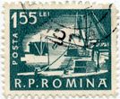 Rumunijos 1,55 lėjos standartinis pašto ženklas