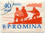Rumunijos 40 banų proginis pašto ženklas