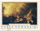 Rumunijos pašto ženklas „Furtună pe coasta mării“