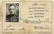 Skaitmeninis vaizdas „Pulkininko leitenanto Pijaus Dovydaičio asmens liudijimas 1940 metais“