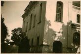 Nuotrauka. Dominikonų vienuolijos (Švč. Mergelės Marijos Ėmimo į dangų bažnyčios) pastato fragmentas. Raseiniai, Lietuva