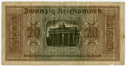 Rytų skolinamosios kasos ženklas. 20 reichsmarkių