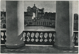 WILNO/ Widók z balkonu Palacu Rzpltej, na którym często przesiadywał Marszałek Józef Piłsudski
