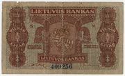 LIETUVOS BANKO BANKNOTAS / VIENAS 1 LITAS / 1922 m. lapkričio 16 d. laida